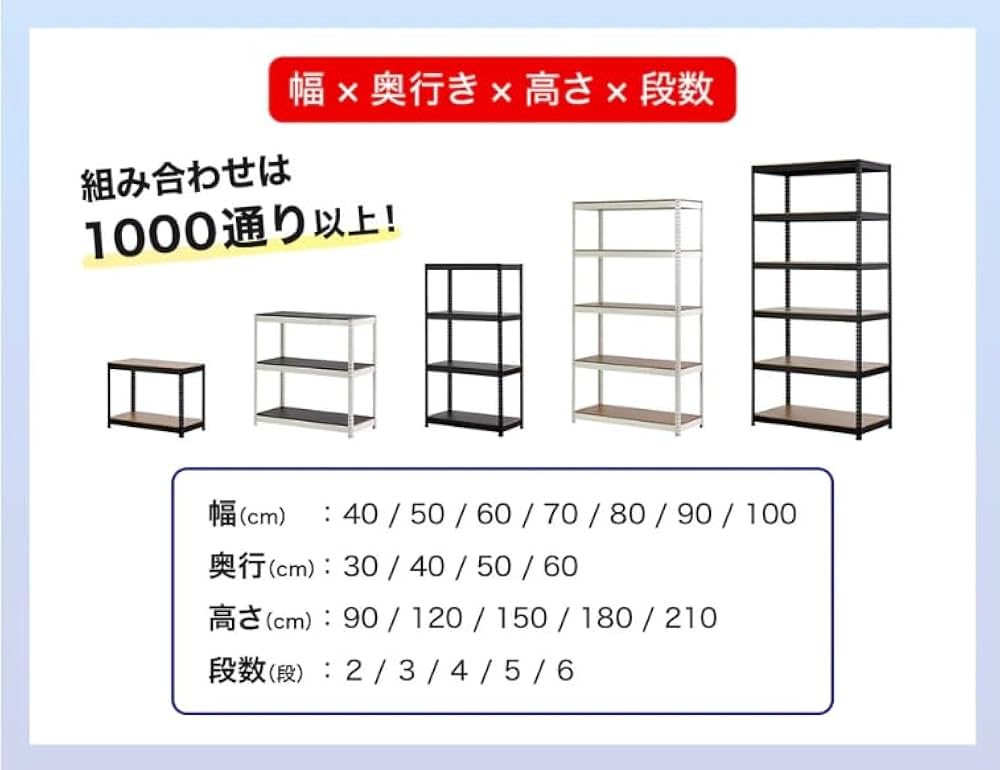 ARASO スチールラック ブラック 5段 ラック レイアウト 整理整頓 Amazon｜ARASO スチールラック ブラック 5段 レイアウト 整理